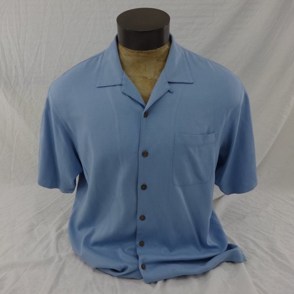 Tommy Bahama Other - TOMMY BAHAMA Light Blue Silk Casual Shirt Large
